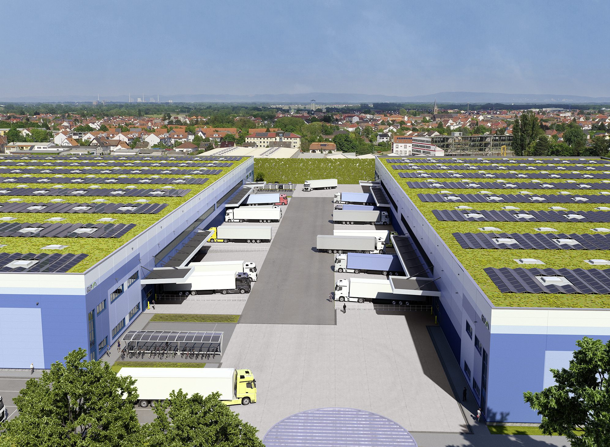 Warehouses in Schifferstadt.