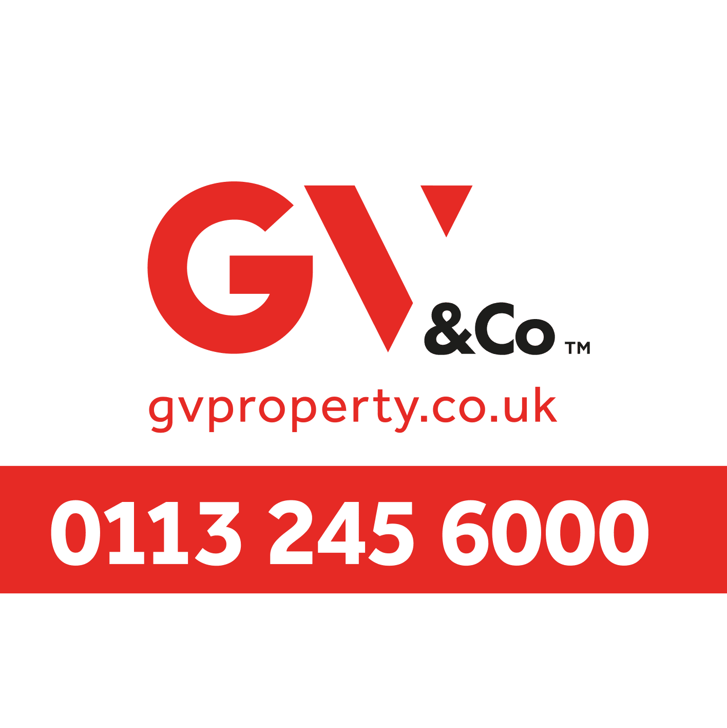 GV and Co logo, with red text