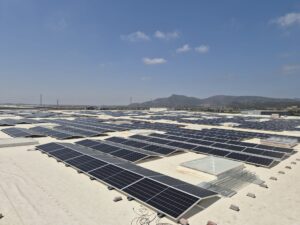 Image of G-Park Sagunto's rooftop solar installation